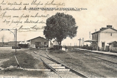 05_gare de St Laurent d'Aigouze 1912,avec hangar à vins et gabarit pour wagon-citerne