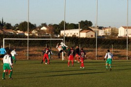 Charge sur le gardien du Gallia