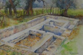 Lavoir des Corbières à Junas (1903)