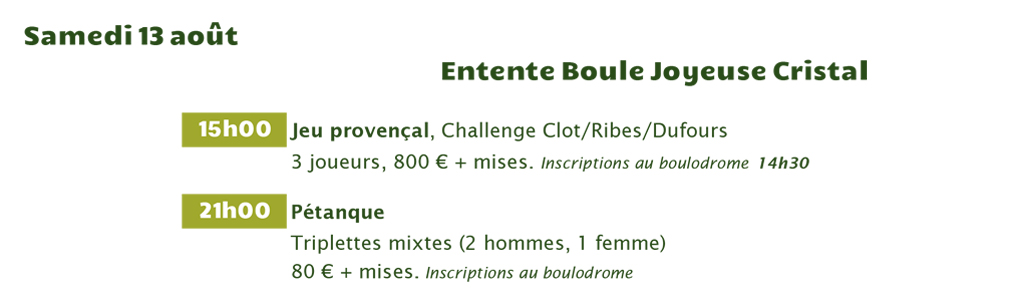 1_Samedi 13 aout 2016_Prog_boules