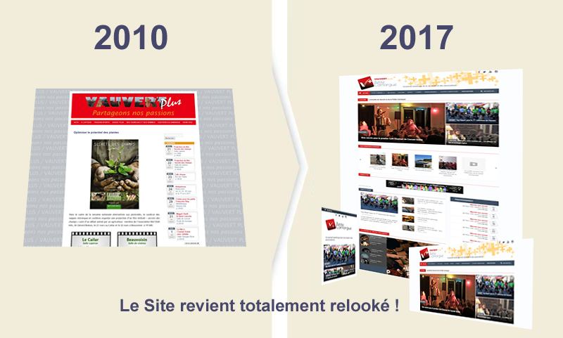 Le site internet revient totalement relooké !