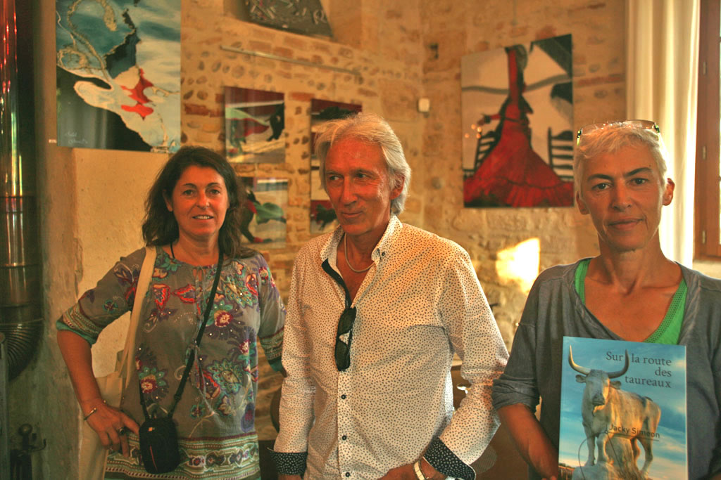 Expo d’Isabel Garrido et dédicace avec Jacky Siméon à Franquevaux
