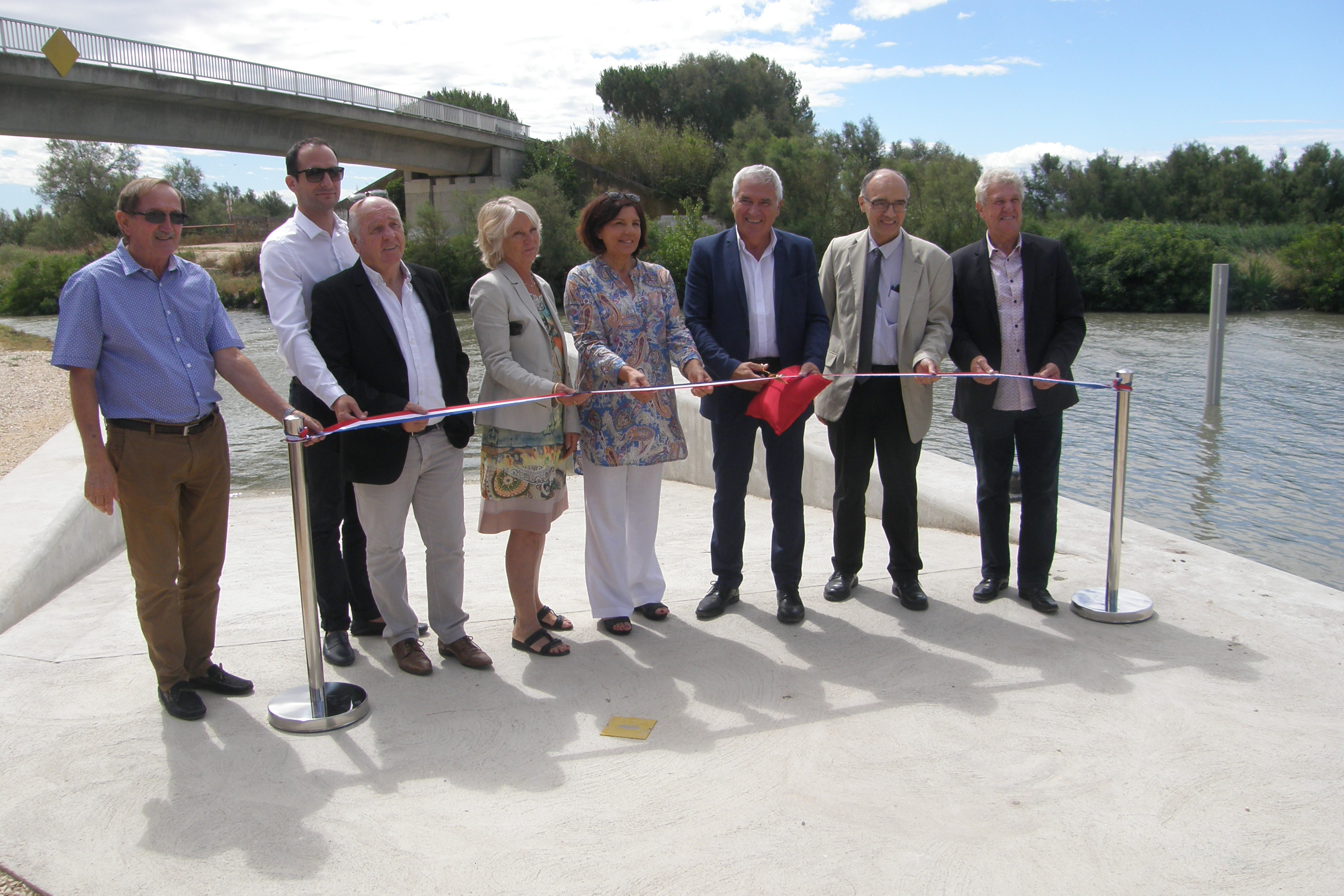 Gallician : la cale de mise à l’eau et les travaux du port ont été inaugurés
