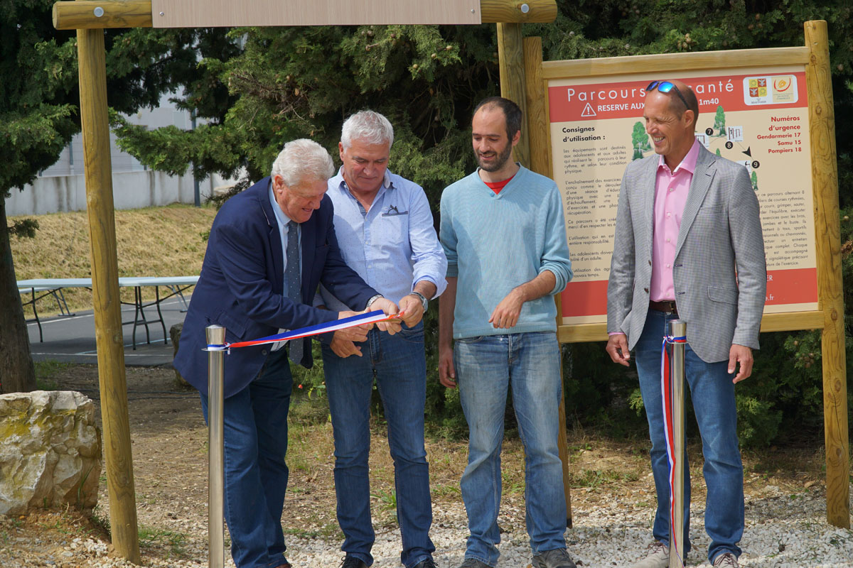 Beauvoisin : inauguration du parcours de santé