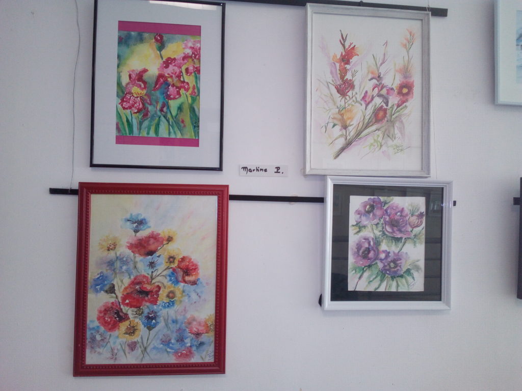 Vernissage de l’exposition d’Aquarelle au centre culturel R-Gourdon.